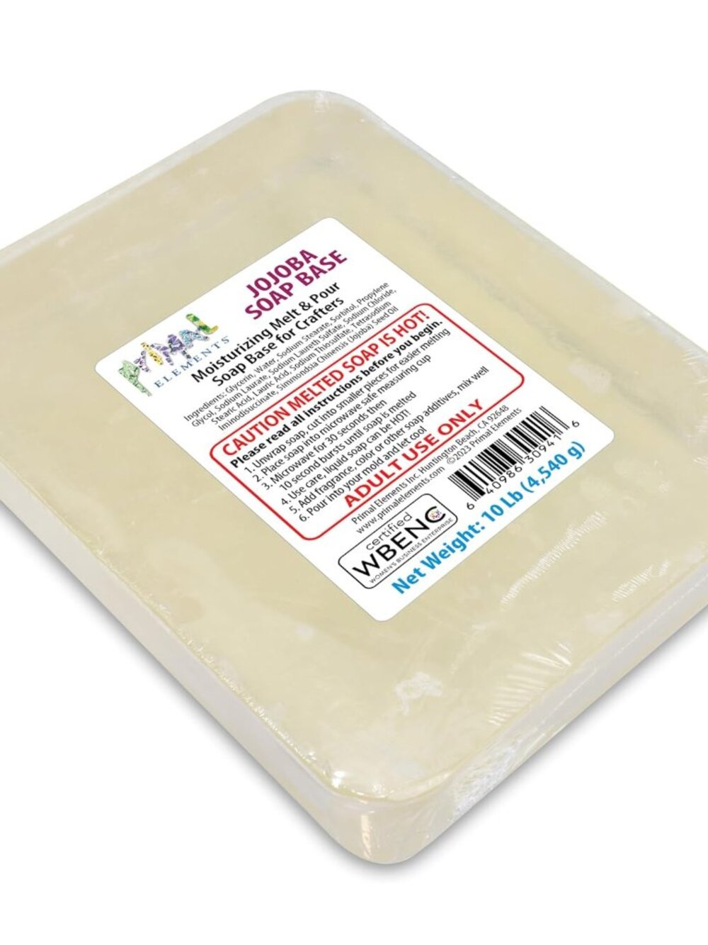 Jojoba Oil Soap Base - Moisturizing Melt and Pour Glycerin Soap Base for Craftin